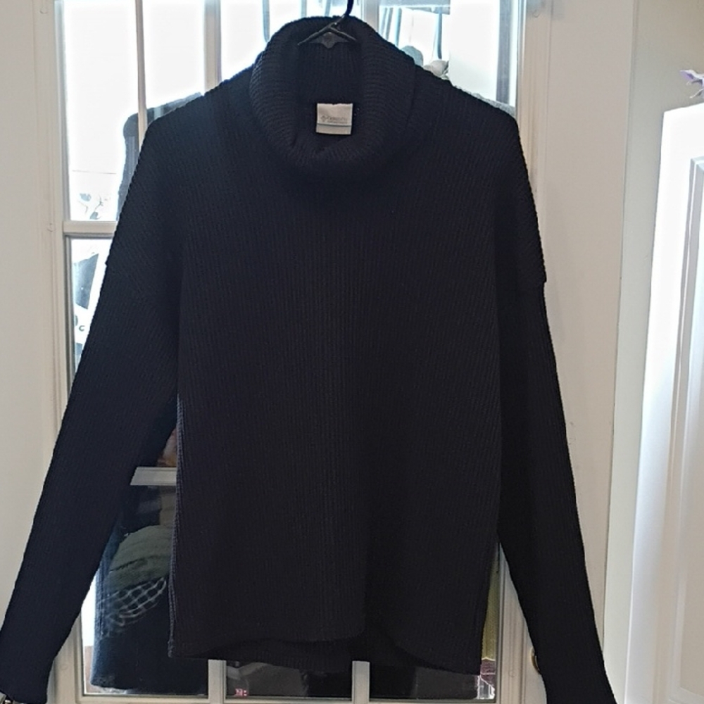 Columbia Women's Classic Black Cowl Neck Sweater